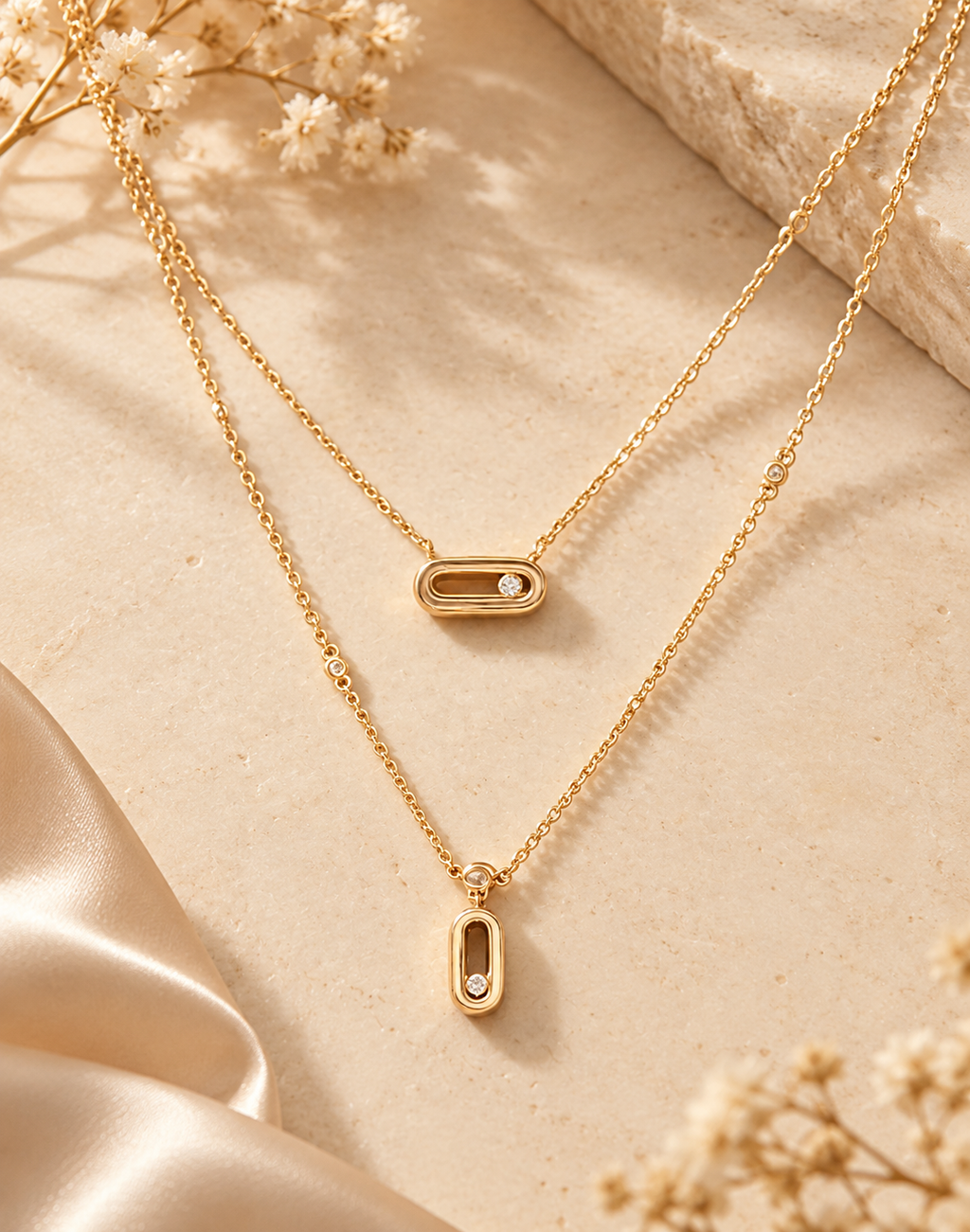 Aura Geometric Pendant Necklace