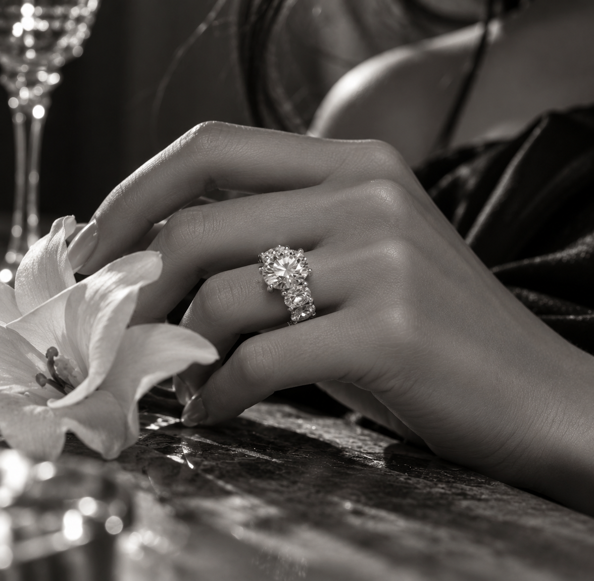Aurora Royale Moissanite Ring