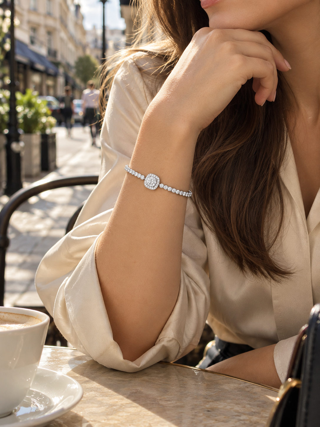 Camelia Moissanite Bracelet
