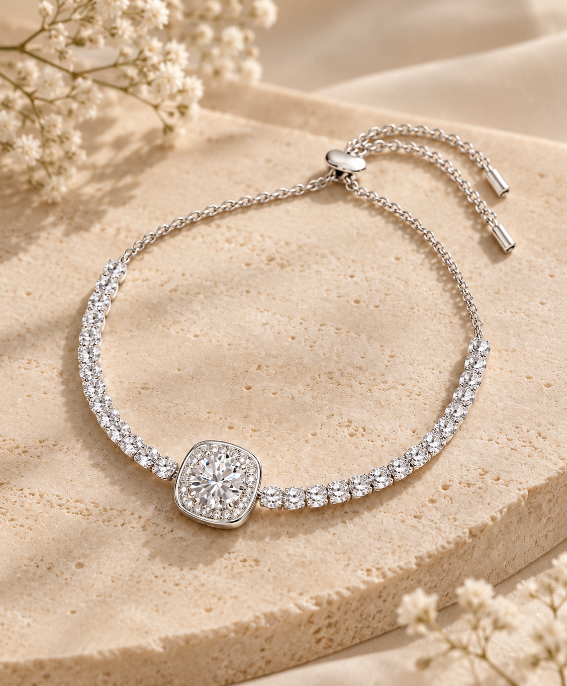 Camelia Moissanite Bracelet