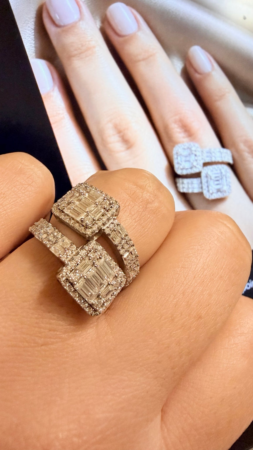 Royale Duo Moissanite Ring