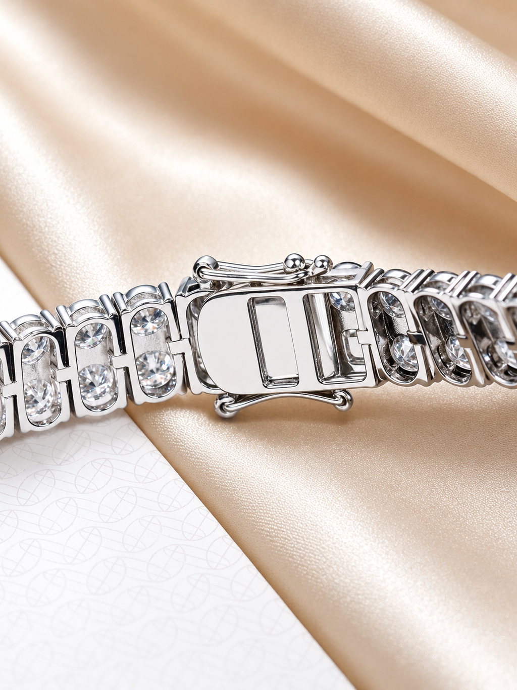 Double Row 3mm Moissanite Tennis Bracelet