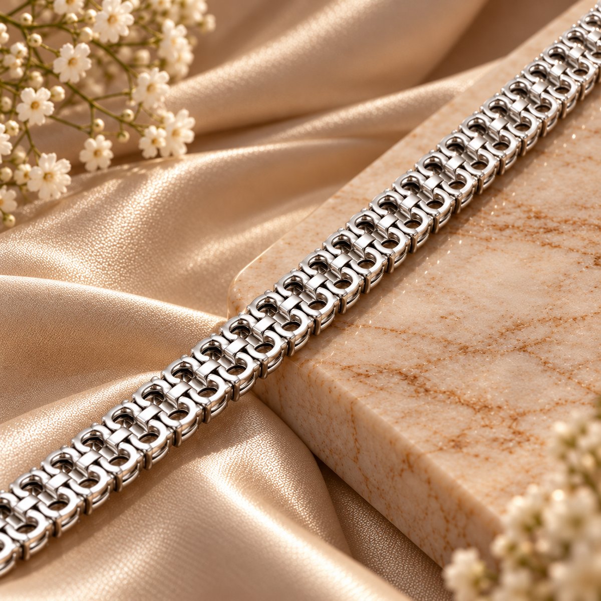 Double Row 3mm Moissanite Tennis Bracelet