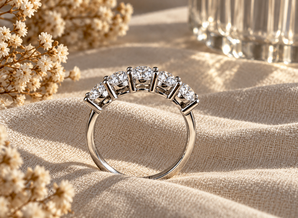 Grace Five-Stone Moissanite Ring