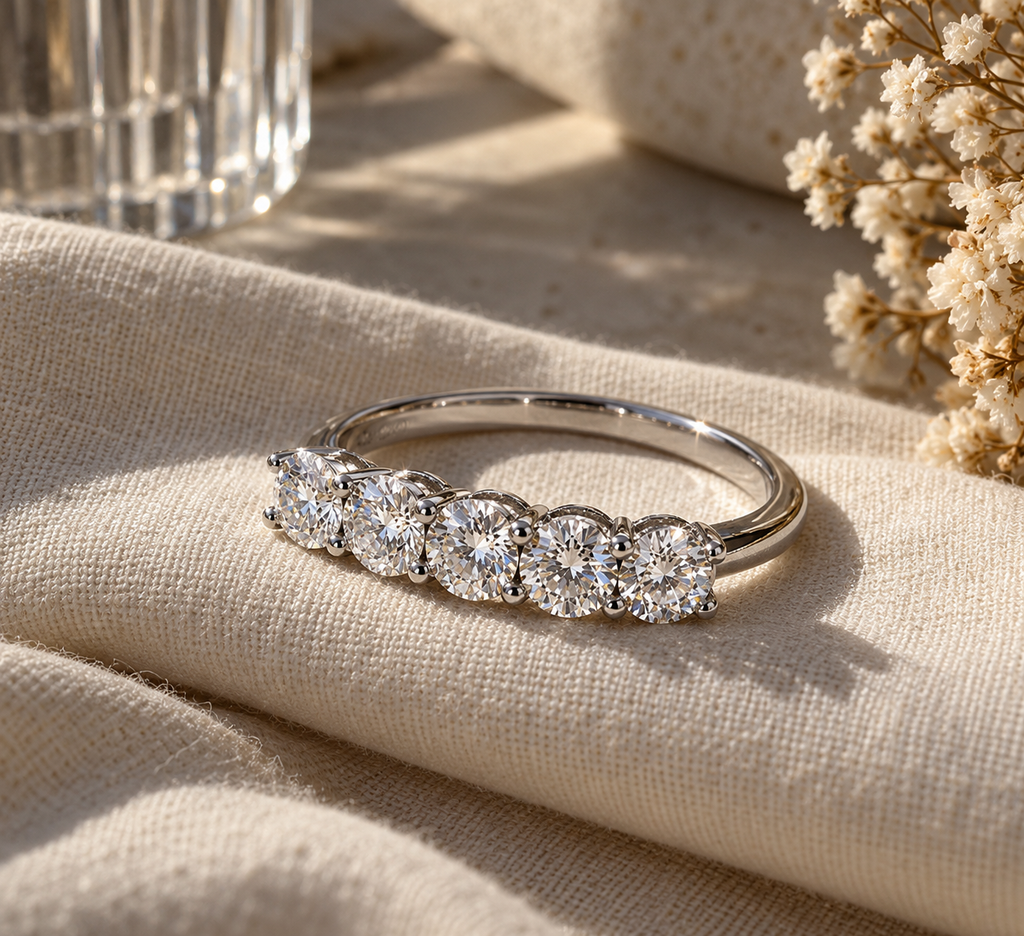 Grace Five-Stone Moissanite Ring