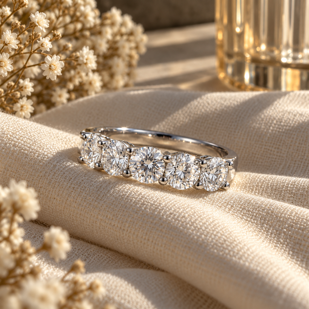 Grace Five-Stone Moissanite Ring