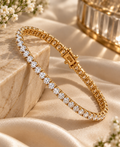 Gold 3mm Tennis Bracelet