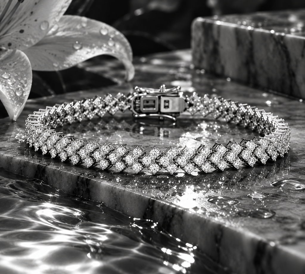 Heart Tennis Bracelet