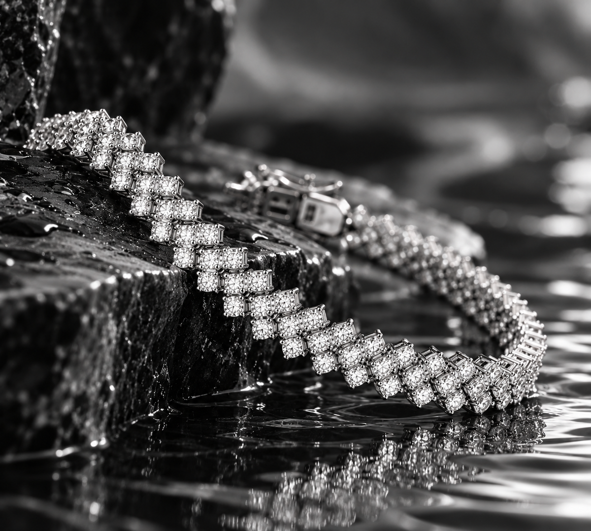 Heart Tennis Bracelet