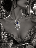 Hend Sapphire & Moissanite Pendant