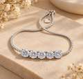 Lilly Five-Stone Moissanite Bracelet