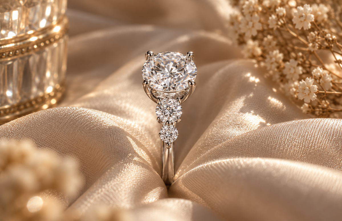 Lily Cushion-Cut Moissanite Ring