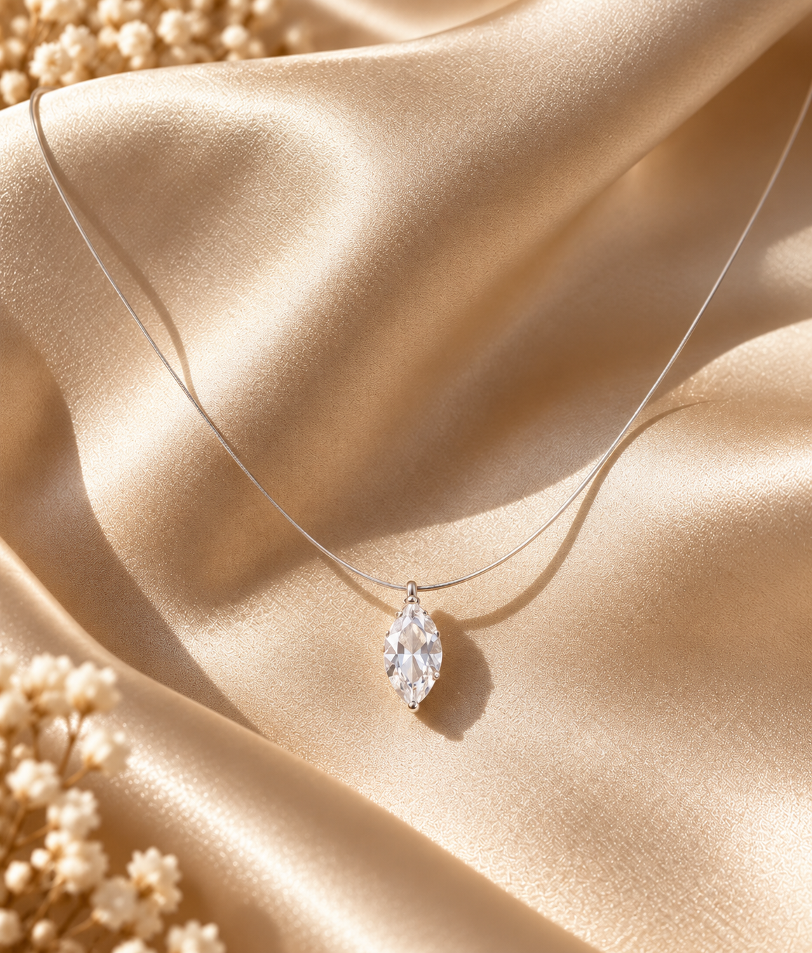 Luma Solitaire Moissanite Necklace