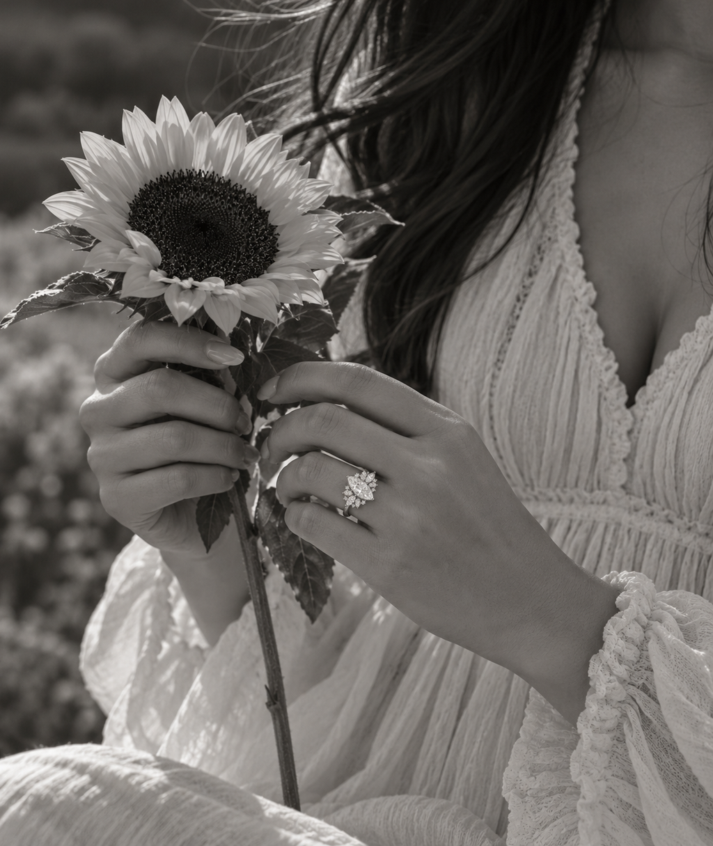 Marquise Moissanite Ring