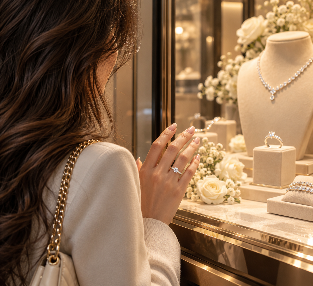 Classic Pavé Moissanite Ring