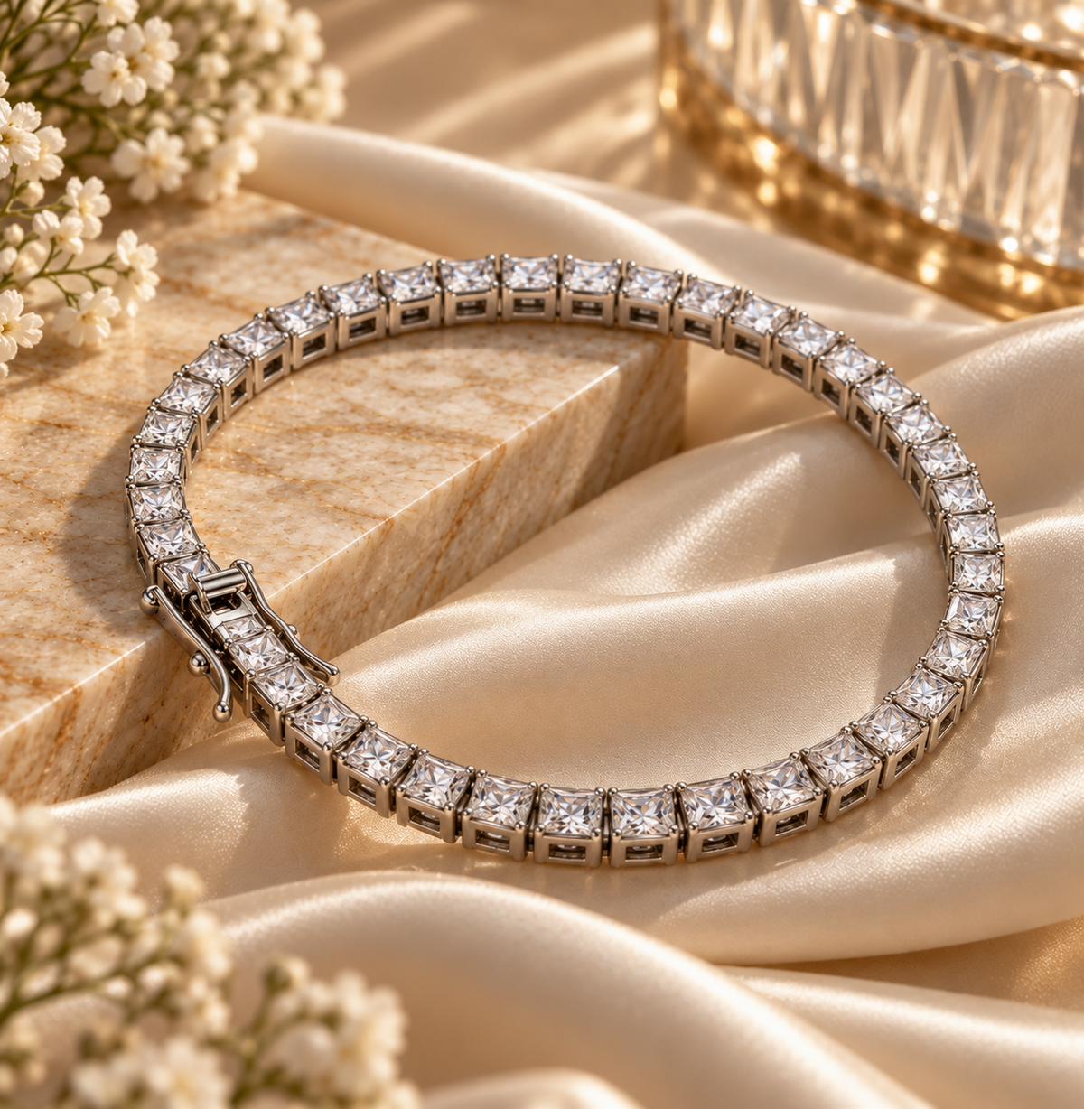 Princess Cut Tennis Bracelet – 3mm