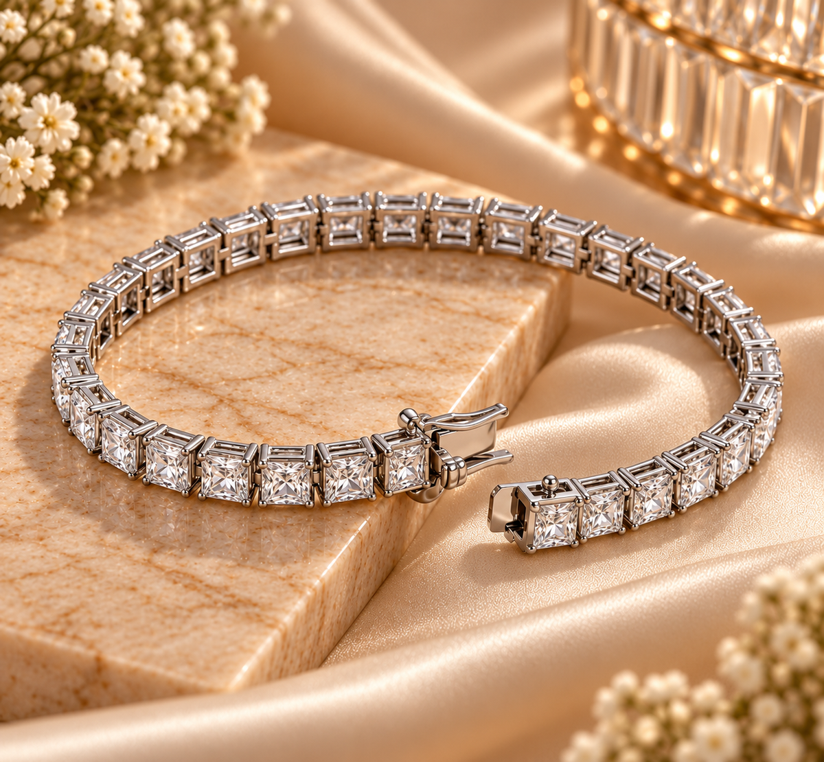 Princess Cut Tennis Bracelet – 3mm