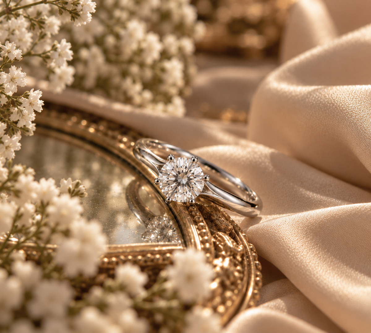 Timeless Solitaire Moissanite Ring