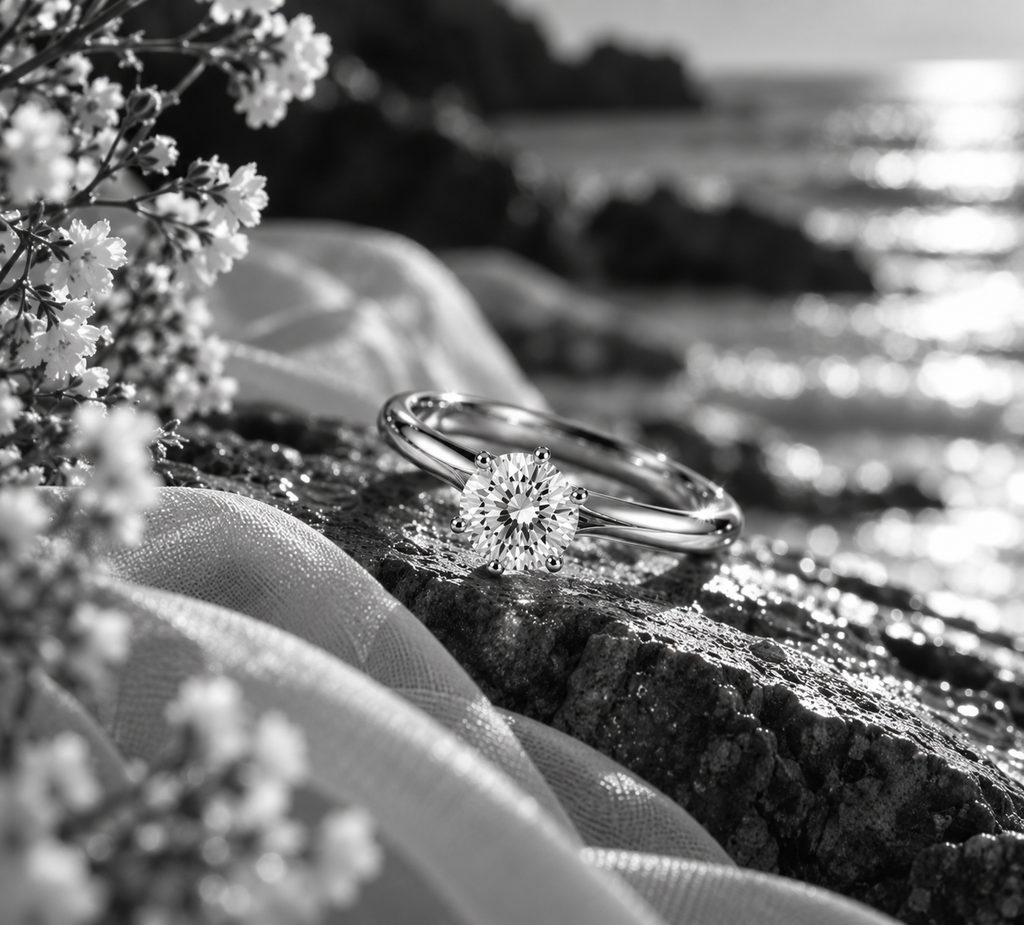 Timeless Solitaire Moissanite Ring