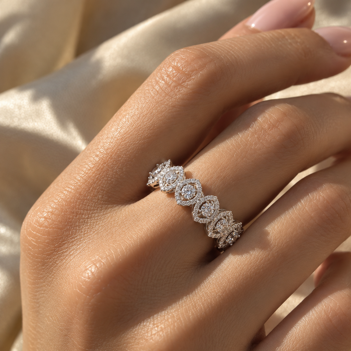 Royal Moissanite Eternity Ring