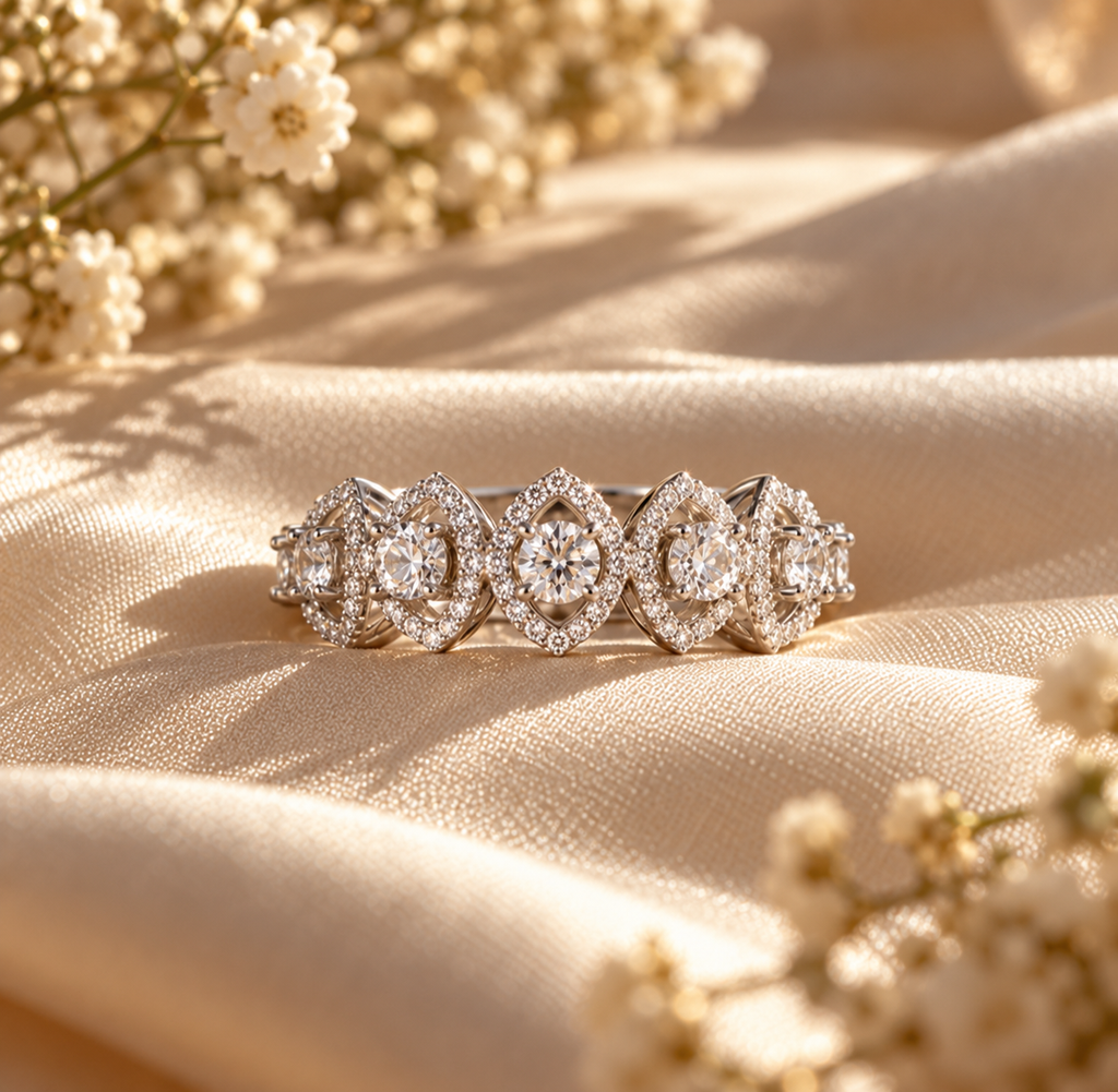 Royal Moissanite Eternity Ring