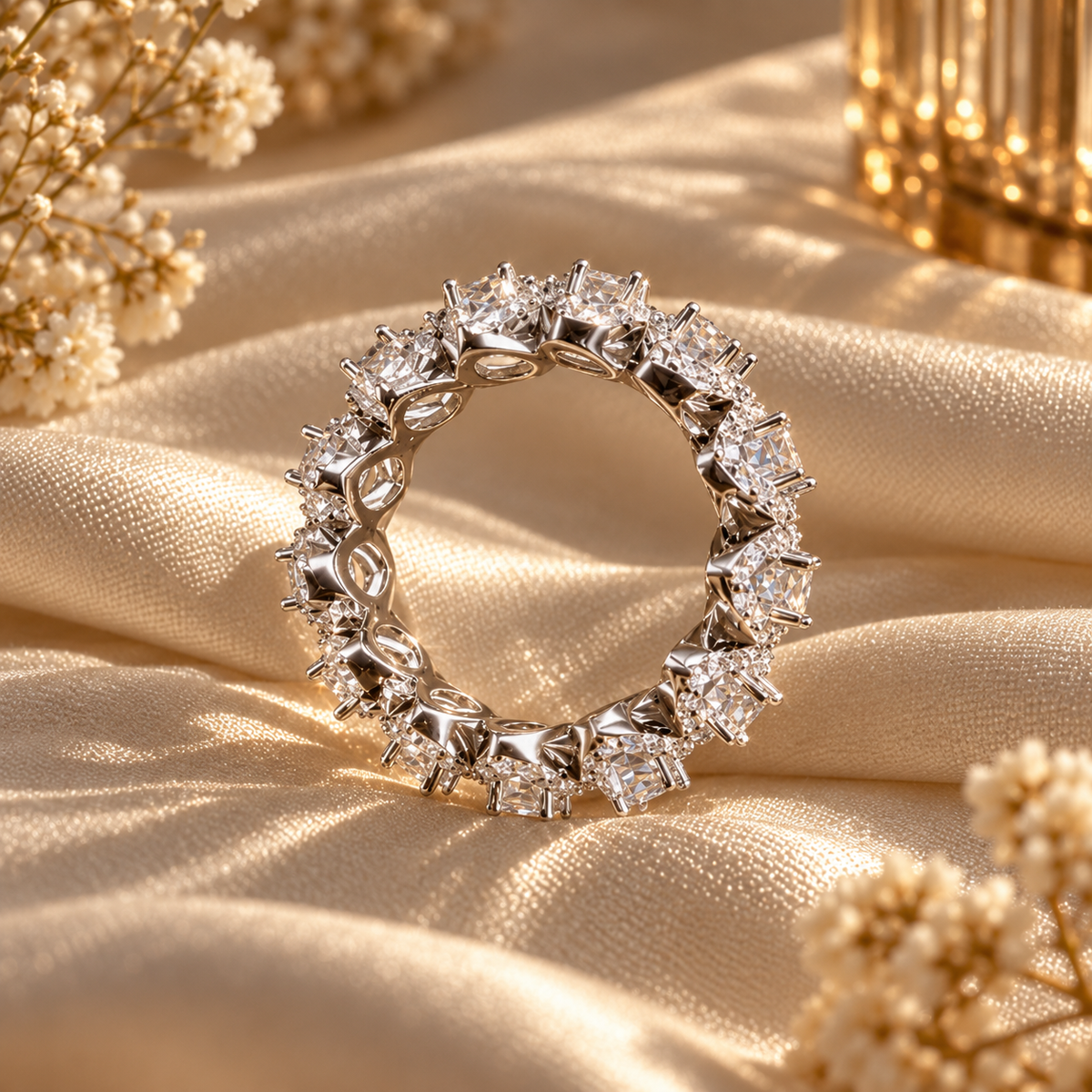 Royal Moissanite Eternity Ring