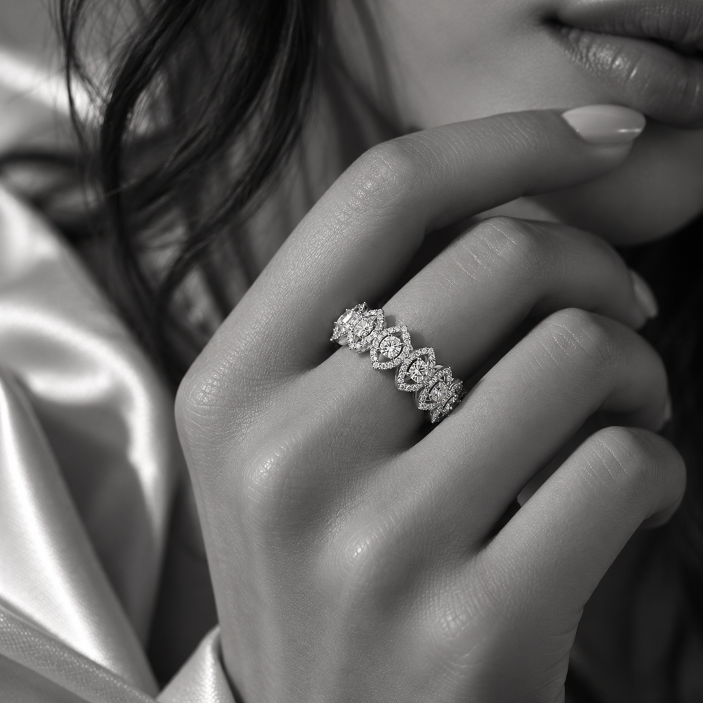 Royal Moissanite Eternity Ring