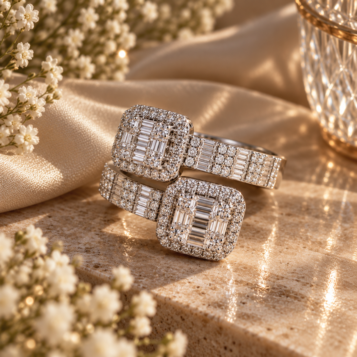Royale Duo Moissanite Ring
