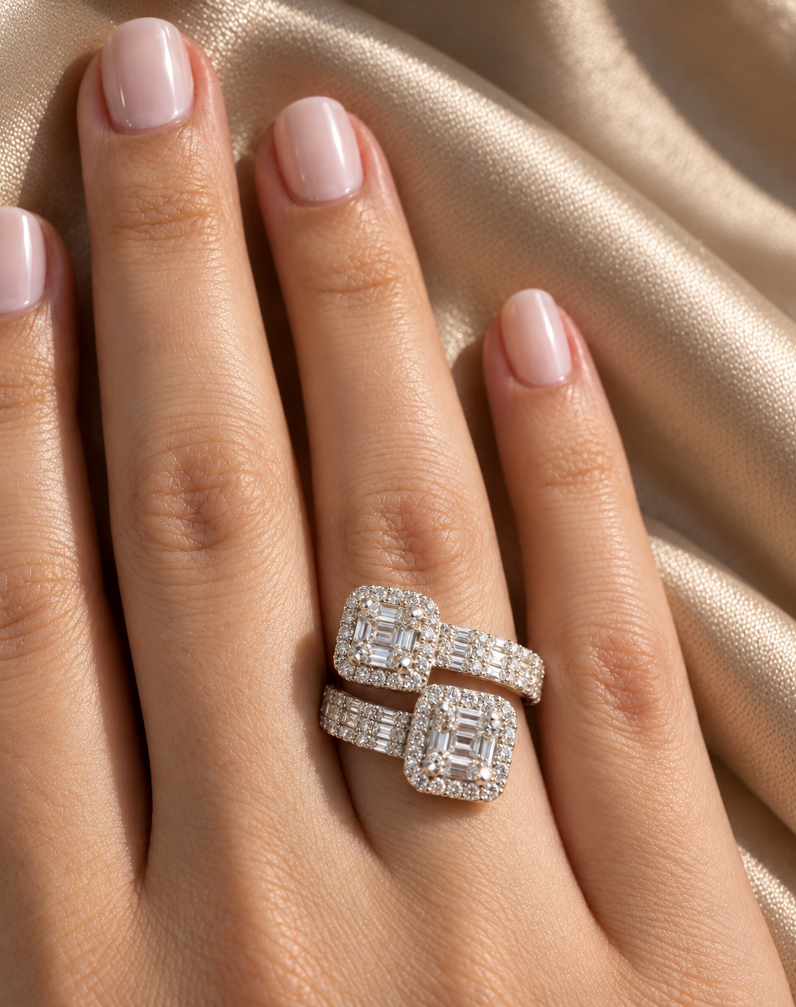 Royale Duo Moissanite Ring