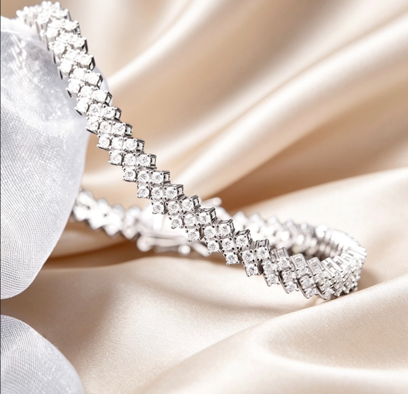 Heart Tennis Bracelet