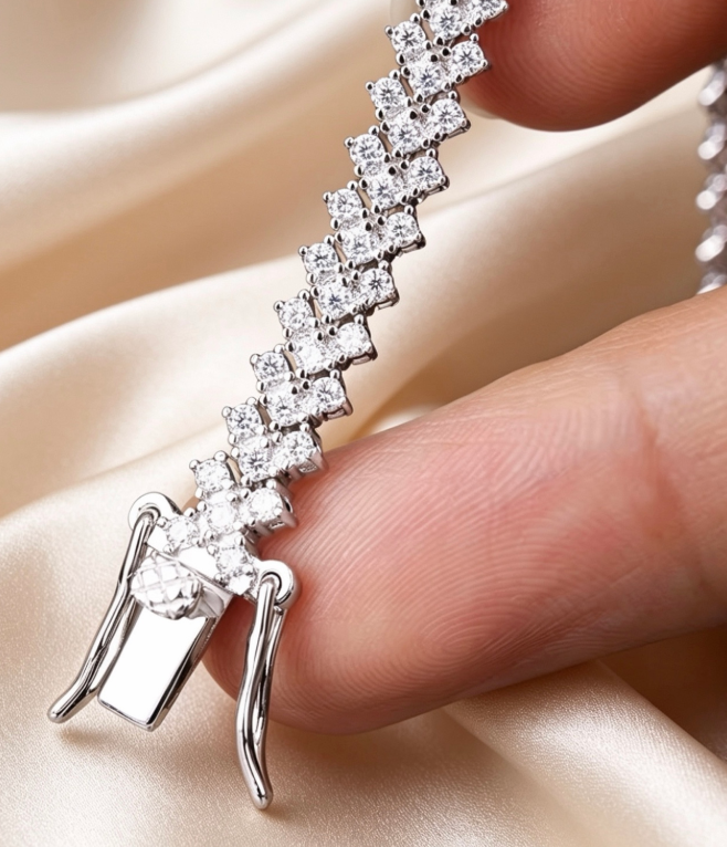 Heart Tennis Bracelet