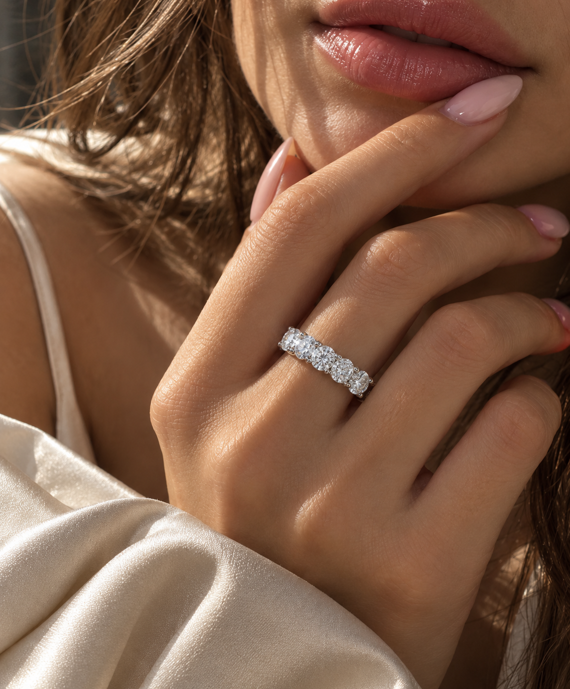 Grace Five-Stone Moissanite Ring