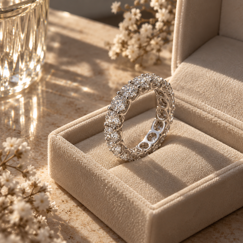 Endless Sparkle Moissanite Eternity Ring