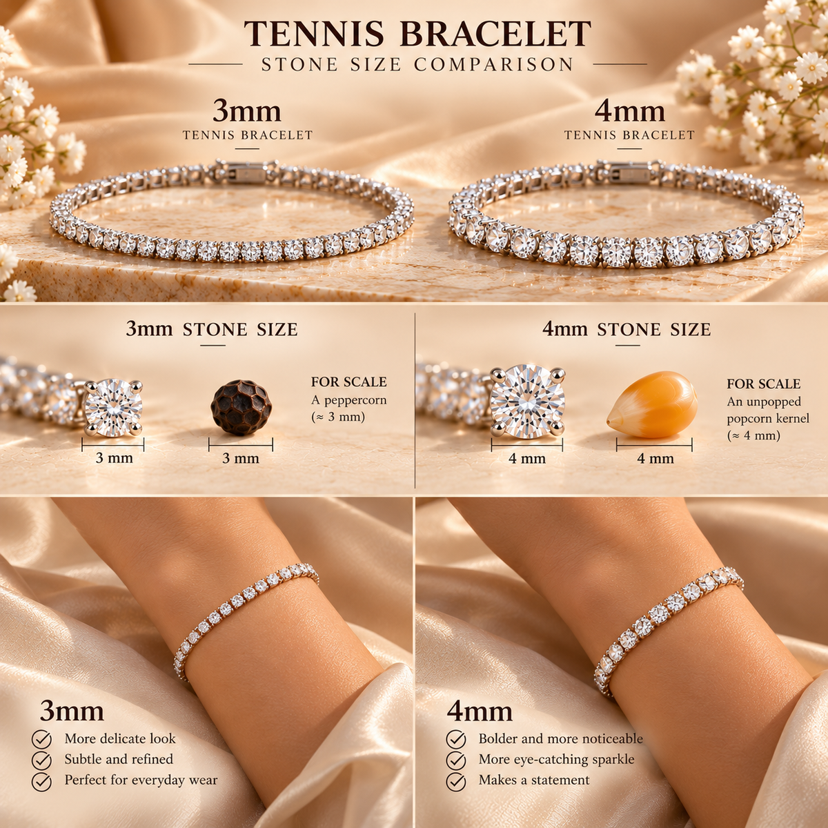 Tennis Bracelet 4 mm