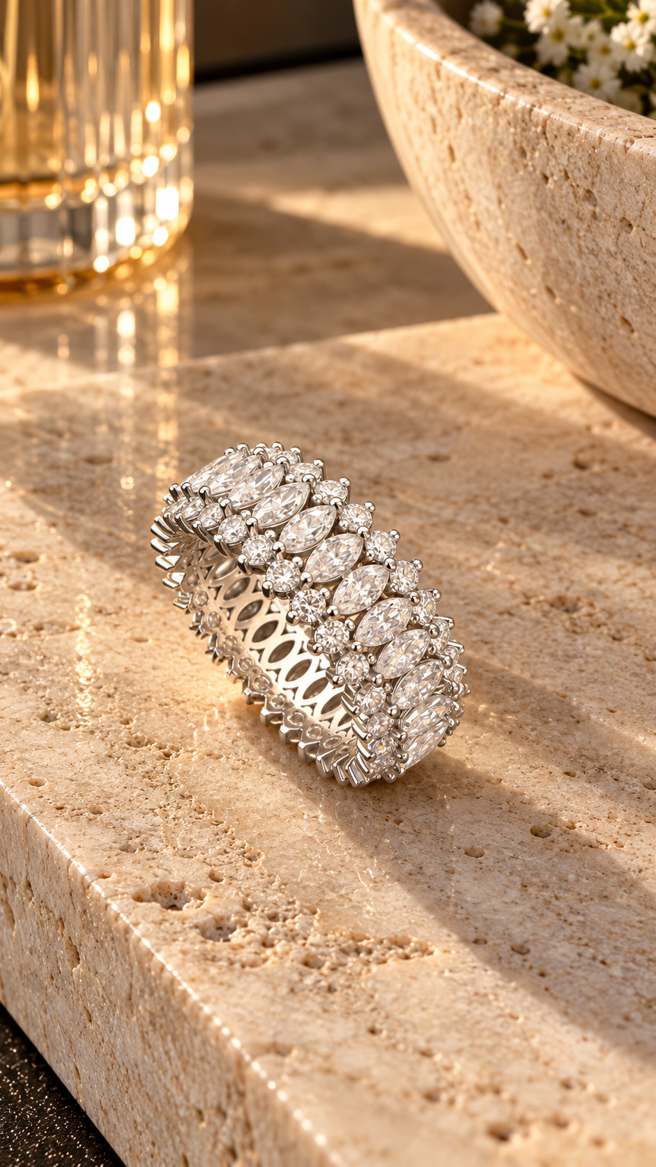 Victoria Marquise Moissanite Eternity Ring
