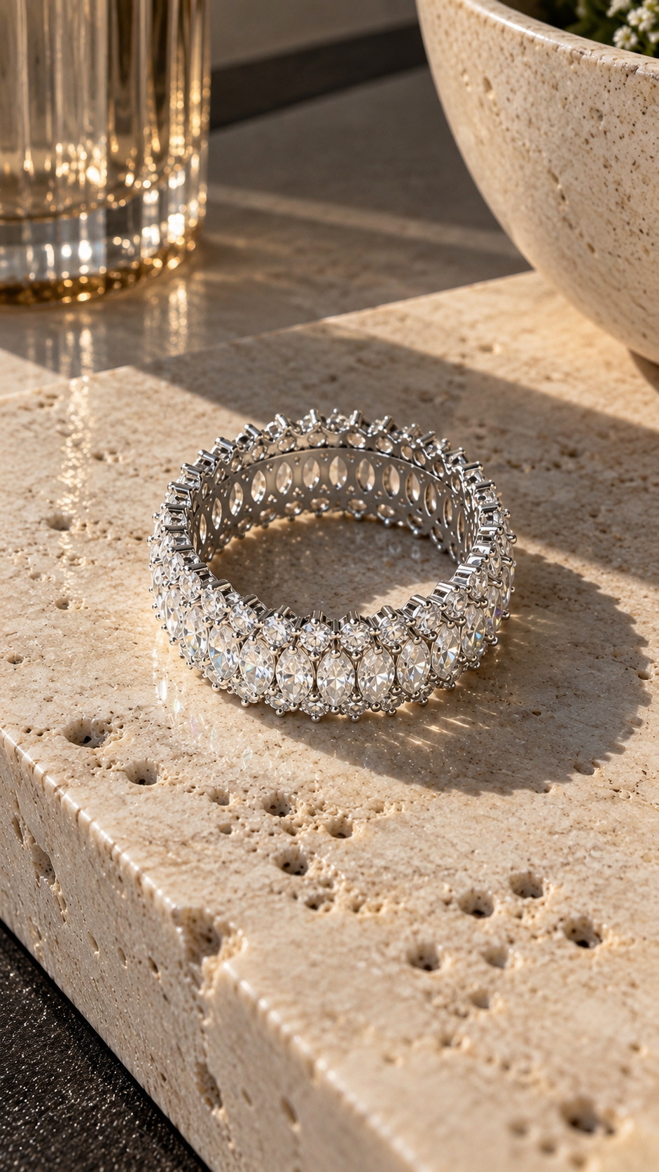 Victoria Marquise Moissanite Eternity Ring