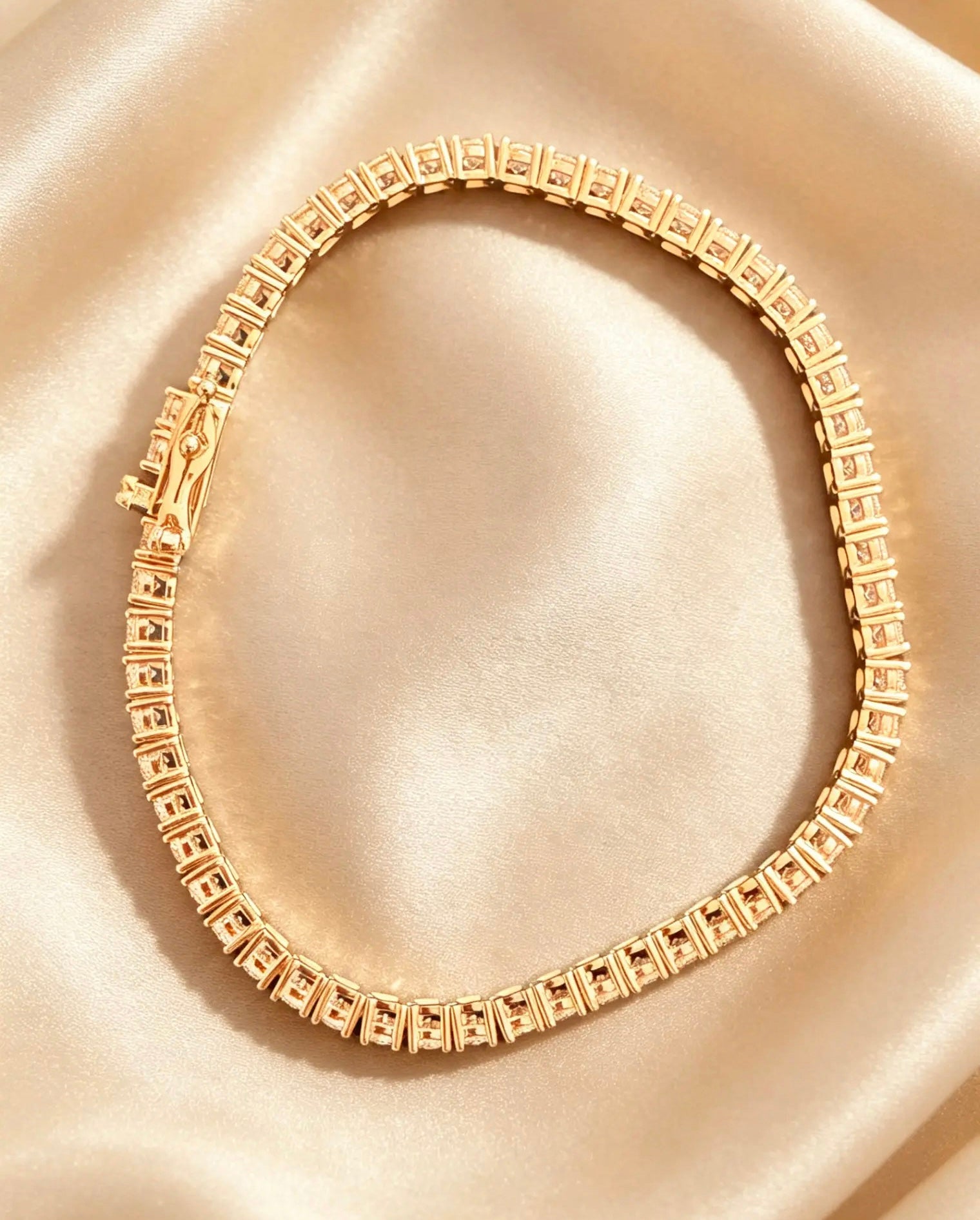 Gold Tennis Bracelet