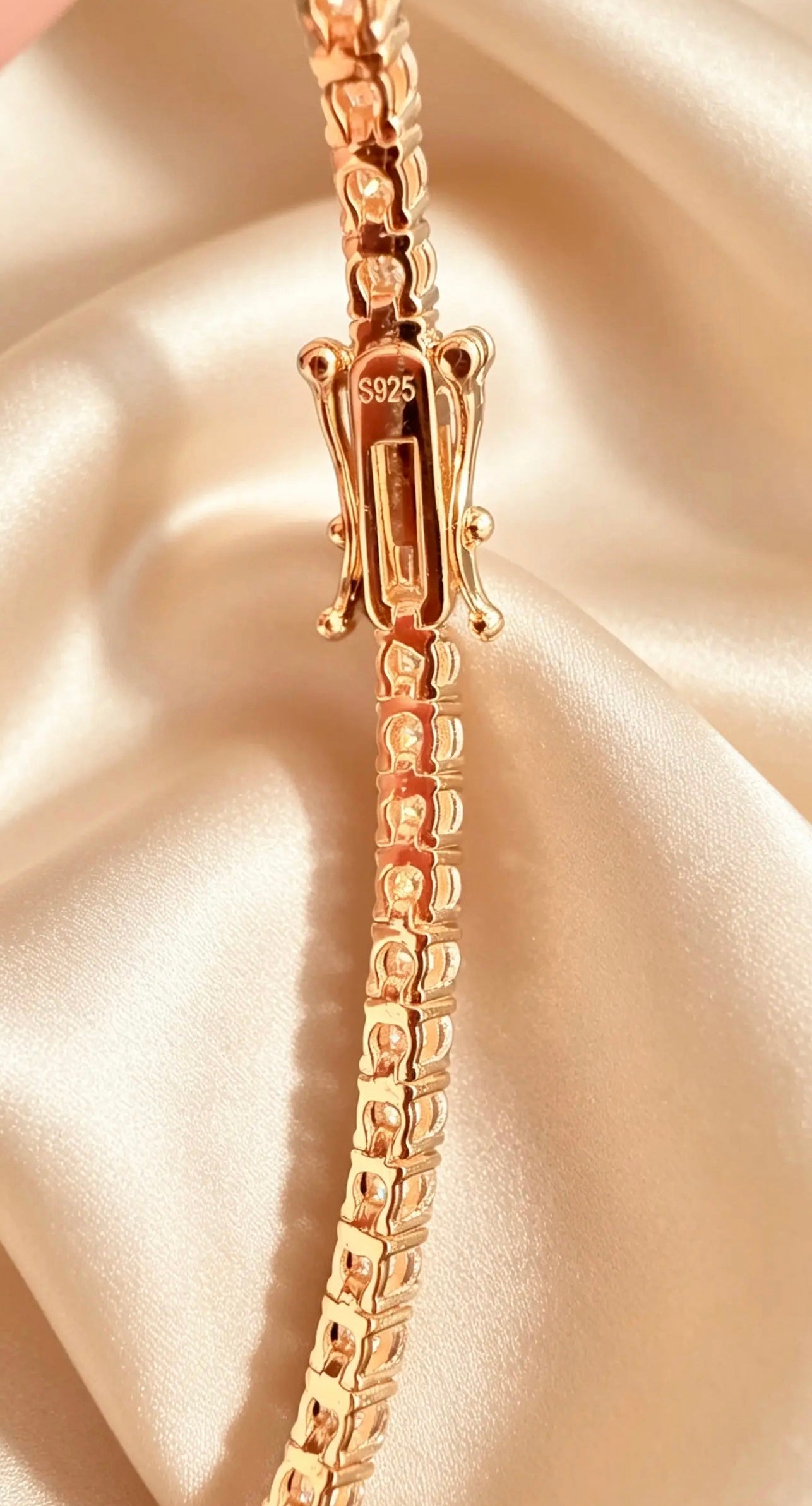 Gold Tennis Bracelet